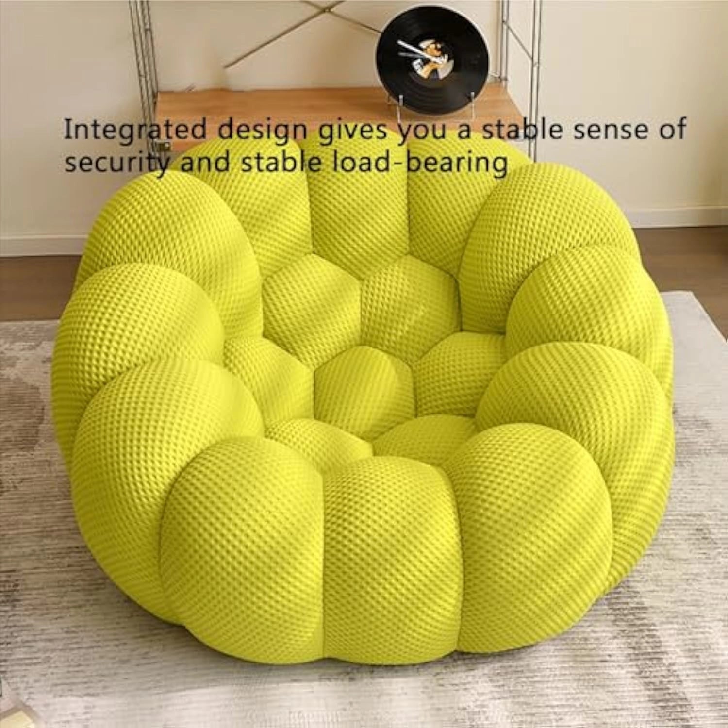 🎉74.8'' Modern Loveseat Sofa, 2 Seater Mesh Fabric Love Seat Floor Sofa