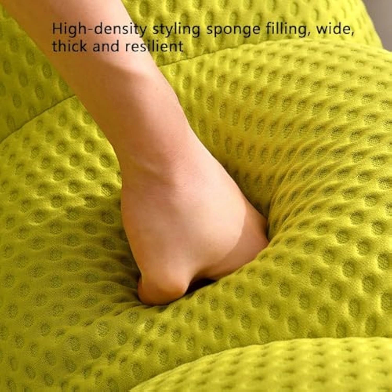 🎉74.8'' Modern Loveseat Sofa, 2 Seater Mesh Fabric Love Seat Floor Sofa