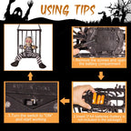 Halloween Skeleton Cage Prisoner