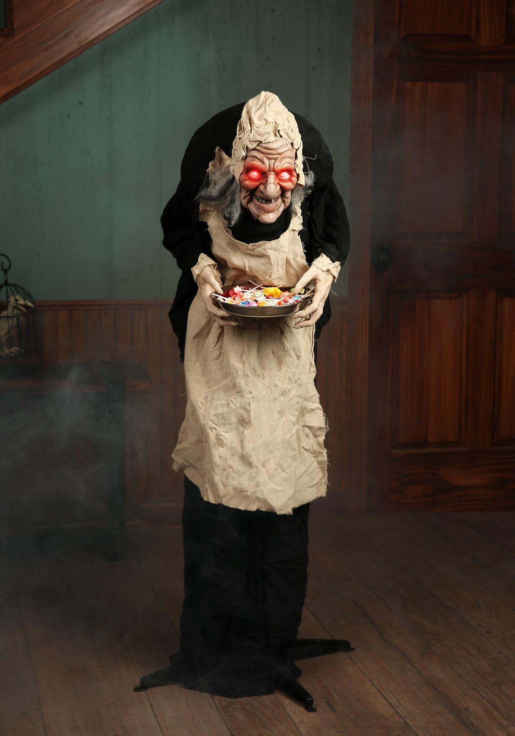 5 Foot Animatronic Old Hag Decoration