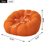 🎉74.8'' Modern Loveseat Sofa, 2 Seater Mesh Fabric Love Seat Floor Sofa