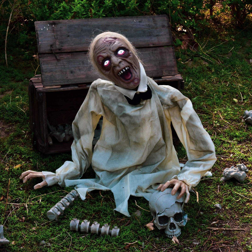 Scary Zombie Halloween Outdoor Decorations Animated