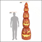 8 ft. Giant Sized LED Pumpkin Lantern Stack