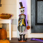 Outdoor Formal Skeleton Halloween Garden Statue