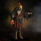 6ft Pumpkin Witch Prop with LED Pumpkin Decoration