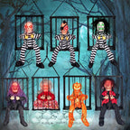 Halloween Skeleton Cage Prisoner