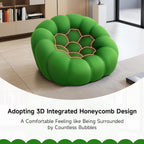 🎉74.8'' Modern Loveseat Sofa, 2 Seater Mesh Fabric Love Seat Floor Sofa