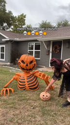 Giant-Sized pumpkin Skeleton