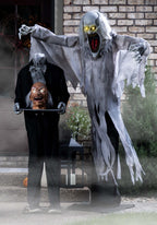 Head on a Platter Butler Halloween Decoration