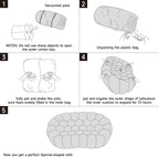 🎉74.8'' Modern Loveseat Sofa, 2 Seater Mesh Fabric Love Seat Floor Sofa