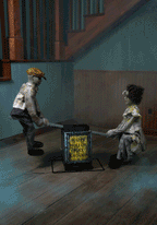 See Saw Dolls Playground Animated Prop