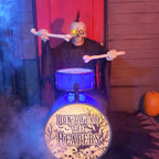 4-ft Bluetooth Reaper Band LED Drummer Animatronic
