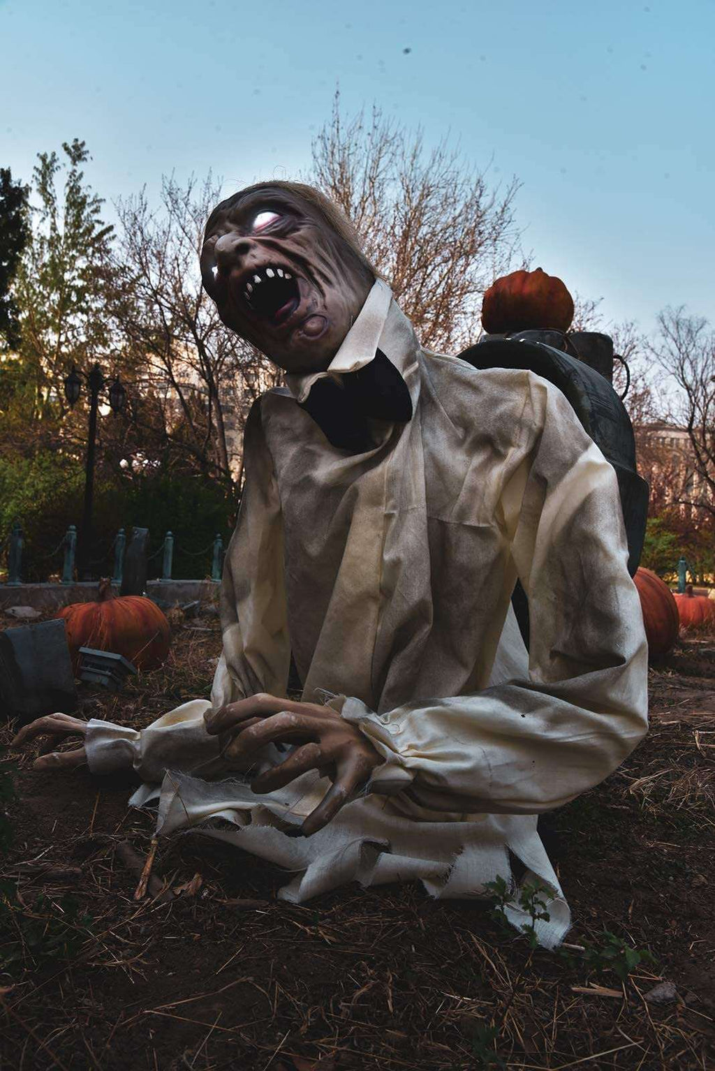 Scary Zombie Halloween Outdoor Decorations Animated
